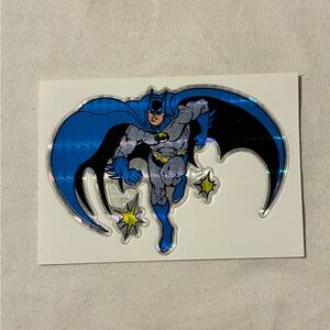 Batman Holographic Sticker - Blue, Black, Yellow